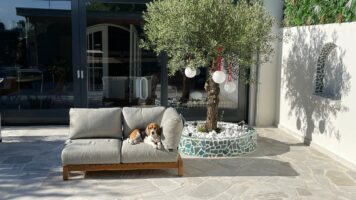 Terras met Flagstones