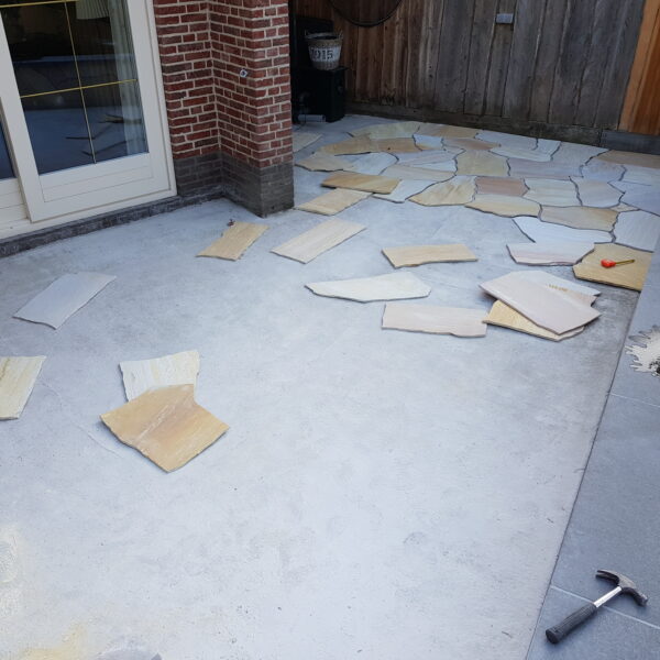 Flagstones project Crazy Paving