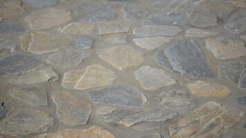 Close-up van Blue Plakes Antiek natuursteen vloer